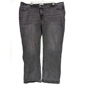 Abercrombie & Fitch High Rise 90s Relaxed Jeans Size 37/24 High Rise Black Denim